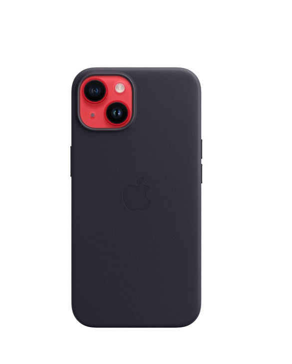iPhone 14 Plus Leather Case with MagSafe -Black